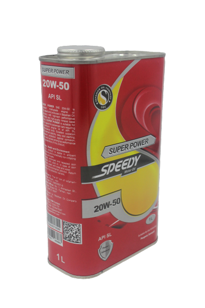 روغن موتور اسپیدی مدل سوپر پاور 20W-50 SL حجم 1 لیتر 1 روغن موتور اسپیدی مدل سوپر پاور 20W-50 SL حجم 1 لیتر
