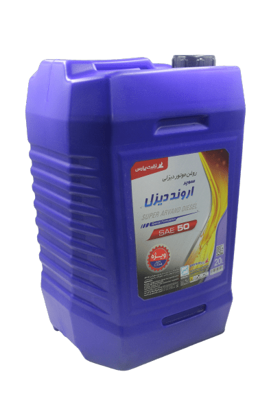 روغن موتور دیزلی نفت پارس مدل سوپر اروند دیزل 50 CG-4 حجم 20 لیتر