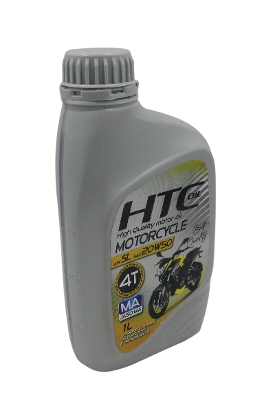 روغن موتور سیکلت اچ تی سی HTC مدل 20W-50 SL JASO MA 4T حجم 1 لیتر