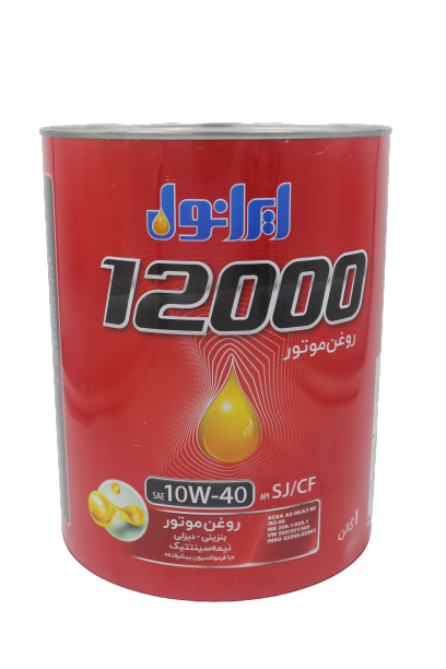 روغن موتور ایرانول مدل 12000 10W-40 SJ حجم 3.785 لیتر 1 روغن موتور ایرانول مدل 12000 10W-40 SJ حجم 3.5 لیتر