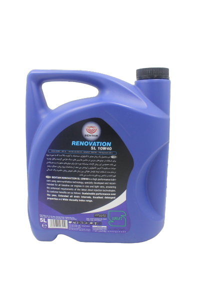 روغن موتور بهتام مدل رنوویشن 10W-40 SL RENOVATION حجم 5 لیتر 3 روغن موتور بهتام مدل رنوویشن 10W-40 SL RENOVATION حجم 5 لیتر - تصویر 3