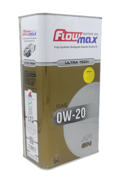 روغن موتور فلومکس مدل اولتراتک 0W-20 SN حجم 5 لیتر 1 روغن موتور فلومکس مدل اولتراتک 0W-20 SN حجم 5 لیتر